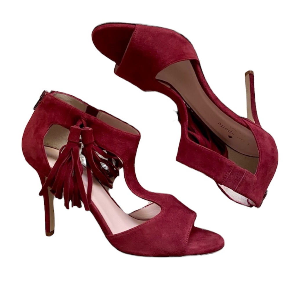NWT Kate Spade Inga suede heels